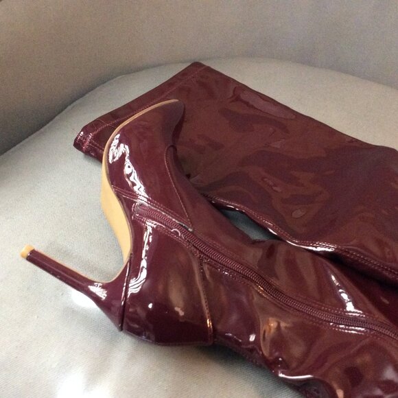 NWOT Gia Thigh High Patent Boot - Picture 7 of 11